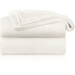 Blumtal Kuscheldecke Anton 130/150 cm, Weiß , Textil , Rechteckig , 130x150 cm , Heimtextilien, Wohntextilien, Decken, Kuscheldecken