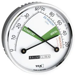 TFA Dostmann Hygrometer TFA Dostmann 45.2024 Thermo-/Hygrometer Silber 45.2024
