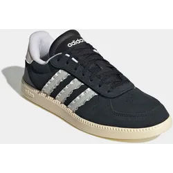 Sneaker ADIDAS SPORTSWEAR "BREAKNET SLEEK", Damen, Gr. 39, core schwarz, core weiß, warm vanilla, Leder, Synthetik, Schuhe Sneaker