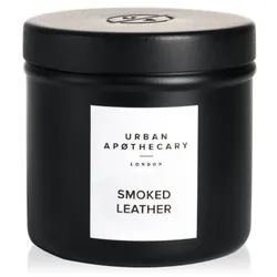 Urban Apothecary Luxury Iron Travel Candle - Smoked Leather Wachs 175 g
