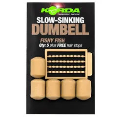 Korda Kunstköder Korda Slow Sinking Dumbell Fishy Fish - Künstliche Karpfenköder 12mm / 8 Stück