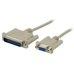 Modem Cable DB9 female-DB25 male 3m