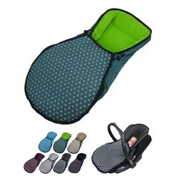 BambiniWelt by Rafael K. Fußsack Winterfußsack für Babyschale kompatibel mit Maxi-Cosi mit Thermofleece grün