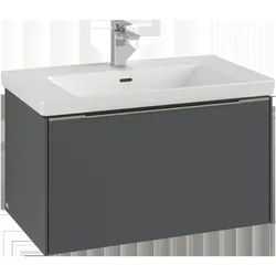 Villeroy & Boch Subway 3.0 Waschbeckenunterschrank, 1 Auszug, 772x429x478mm, C57301AF, Farbe: Front/Korpus: Soft Green, Griff: Volcano Black