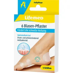Blasen Pflaster Vier Verschiedene Größen 6 ST