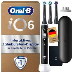 ORAL-B Elektrische Zahnbürste iO, Series 6 Plus Edition, Black Lava
