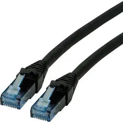 ROLINE 21152754 - Patchkabel Cat.6a UTP, LSOH, schwarz, 1,5 m