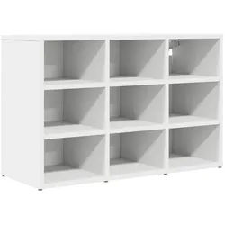 vidaXL Schuhschrank 77,5 x 30 x 51 cm Schuhschrank mit Regal mit Speicher Weiß 103x30x51 c weiß