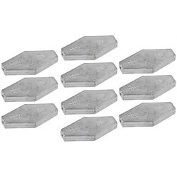 MIKADO Total Fishing Sargblei RHOMBUS Beweglich Sargblei 90g - 1 St. oder 10er SET - mit Noppen Aal, (10-St), Mit Noppen