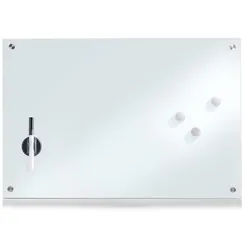 Zeller Present Memoboard , Weiß , Glas , 60x40x1.6 cm , Büromöbel, Bürobedarf, Sonstiger Bürobedarf