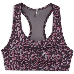 Puma Damen Sport BH 4KEEPS BRA - P 525317-29 M - Midnight Plum-Skin AOP - M