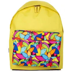 BIGGDESIGN Rucksack Biggdesign Fertility Fish Rucksack, Gelb