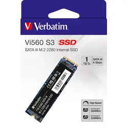Verbatim SSD 1TB, SATA-III, M.2 2280 Vi560 S3, (R) 560MB/s, (W) 520MB/s, Retail