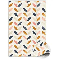 Tulup Vinyl Teppich 140x210 cm Kleine Blätter , Kunststoff , Rechteckig , 140x210 cm , Teppiche und Böden, Teppiche, Outdoorteppiche