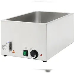 METRO PROFESSIONAL Bain Marie GBM1150, Edelstahl, 24 L, für GN-Behälter, mit Ablaufhahn, rutschfeste Füße