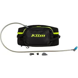 Klim XS Aqua Pak Hüfttasche + 2L Trinkblase, schwarz für Männer