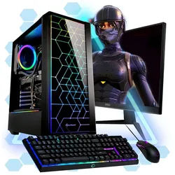 Meinpc AMD Ryzen 7 Set Gaming-PC-Komplettsystem (27,00", AMD Ryzen 7 5700G, Radeon, 32 GB RAM, 500 GB SSD, Gaming, Gamer, RGB) 32 GB | 500 GB