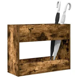 vidaXL Schirmständer 65 x 24 x 50 cm Sonnenschirmhalter Geräucherte Eiche 65x24x50 cm braun