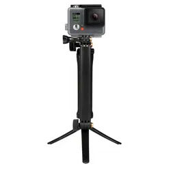 moex Flexshot – Selfie Stick mit Stativ, Kamera Einbeinstativ für GoPro mit rutschfestem Griff