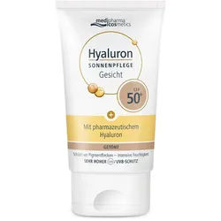 HYALURON SONNENPFLEGE Gesicht Creme LSF 50+ getönt 50 ml