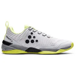 Craft Hallen-Indoorschuhe i1 Cage (leicht, reaktionsschnell) hellgrau Herren Badmintonschuh grau 45 EU