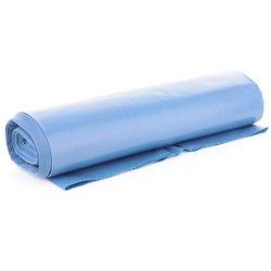 Müllsäcke 120 Liter, blau, Typ 100, 700 x 1100 mm, 1 Rolle = 15 Stück