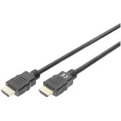 Digitus Digitus HDMI Anschlusskabel HDMI-A Stecker, HDMI-A Stecker 3.00 m Schw HDMI-Kabel, (300.00 cm) schwarz