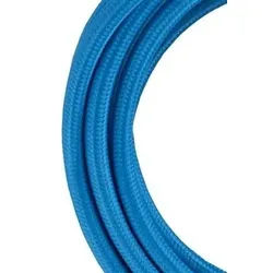 Bailey-Gewebekabel 2-adrig blau 3m
