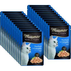 Miamor Feine Filets - Katzennassfutter Thunfisch in Krabbengelee 24x100g