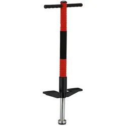 Relaxdays Pogo-Stick , Rot , Metall, Textil, Kunststoff , 24x6 cm , unisex , Outdoor Spielzeug