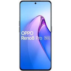 Oppo Reno8 Pro - 5G Smartphone - Dual-SIM - RAM 8 GB / Interner Speicher 256 GB - OLED-Display - 6.7" - 2412 x 1080 Pixel (120 Hz) - Triple-Kamera 50 MP - front camera 32 MP - Glaze Black - Neu