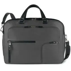 Piquadro Spock Doppelgriff-Laptoptasche mit iPad®-Fach, Flasche- und Regenschirmfach dunkelgrau