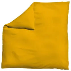 Schlafgut Bettdeckenbezug , Currygelb , Textil , Uni , 200x200 cm , Textiles Vertrauen - Oeko-Tex®, AZO-frei, Bsci, Oeko-Tex® Standard 100, Oeko-Tex® Made IN Green , pflegeleicht, atmungsaktiv, bügelleicht, schadstoffgeprüft, weiche und anschmiegsame Oberfläche, bio , Heimtextilien, Bettwäsche & Leintücher, Bettwäsche, Jersey-bettwäsche