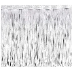 maDDma Webband Fransenborte extrabreit ab 1m Meterware 155mm Quastenborte Zierborte, weiß weiß