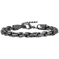 Order & Smile Schmuck Armkette Armkette Edelstahl Armband für Damen und Herren grau