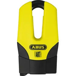 ABUS Granit Quick 37/60 Pro Bremsscheibenschloss, schwarz-gelb, Größe 53 mm für Männer