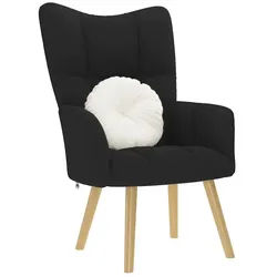 vidaXL Relaxsessel, Relaxsessel Schwarz Stoff