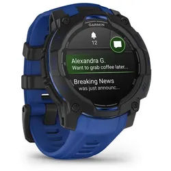 Garmin Instinct 3 AMOLED Smartwatch (3 cm/1,2 Zoll, Garmin) blau