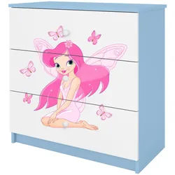 Raumhirsch Furniture Kommode Babydreams Elfe II 81/81/41 , Blau , Holzwerkstoff , Rechteckig , 81x81x41 cm , Babymöbel & Kindermöbel, Babyzimmer, Babyregale & Kinderregale
