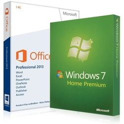 Windows 7 Home Premium + Office 2013 Professional + Lizenzschlüssel