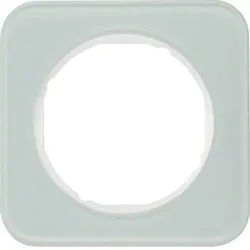 Berker 10112109 Rahmen 1-fach, R.1, Glas polarweiß