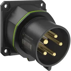 Walther Electric FW713502PH CEE NEO Anbaugerätestecker schräg, 16A, 5P, 2h, IP54 als Phasenwender mit 86x86mm Flansch