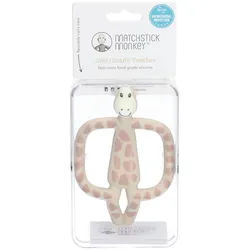 Matchstick Monkey Beißring / Zahnungshilfe für wundes Zahnfleisch verschiedene Tiermotive Zubehör 1 St beige