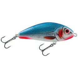 Salmo Kunstköder Salmo Fatso Wobbler Pullbait Bleeding Blue Shad BBS, (1-St)