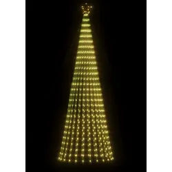 vidaXL LED Weihnachtsbaum 688 LEDs Warmweiß 300 cm