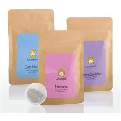 Löwenkind Babypflege-Set 3x 5er Kräuterpads Nachfüllpackungen, 3 tlg., natürliche Unterstützung