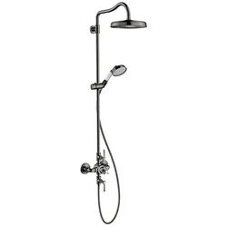hansgrohe Brausegarnitur Axor Montreux Showerpipe, Mit Thermostat mit Hebelgriff
