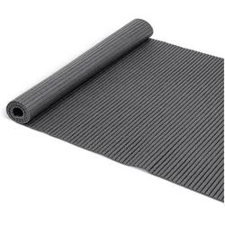ANRO Schaum-Badematte Antirutschmatte Weichschaummatte Badezimmer Entspannung, Höhe 5 mm, strapazierfähig, Drainage Effekt, Rillen, wasserdurchlässig, rutschhemmend, pflegeleicht, Weich, Rutschfest, Rutschhemmend, Schnelltrockend, mit Drainagelöchern, Modern, Praktisch, PVC, Eckig, Geprägt grau Eckig | 65 cm x 240 cm x 5 mm