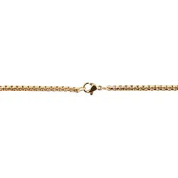 Adelia ́s Kette ohne Anhänger Unisex Halskette mit Anhänger – Kreuz aus Edelstahl, Zum Verschenken – ideal zum einfach so goldfarben