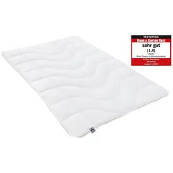 Irisette Microfaserbettdecke Steppbett Micro Thermo, Füllung: Markenhohlfaser irisette®, Bezug: soft und anschmiegsam, waschbar bis 60°C, entwickelt in Deutschland weiß 135 cm x 200 cm